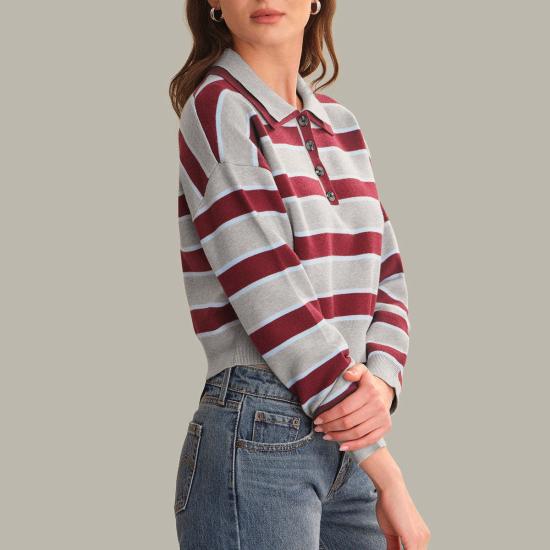  525 America 스웨터 525 아메리카 베라 럭비 스트라이프 풀오버 - OTHER BRANDS