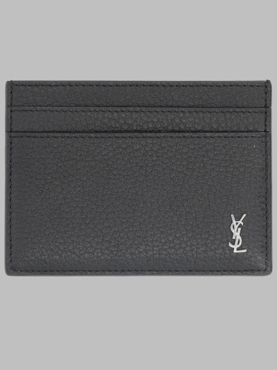26FW 생로랑 타이니 카산드라 카드 케이스 그레인드 레더 847951 AAELP1000 BLACK