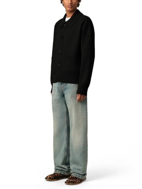26FW 아미 가디건 HKC923 KN0192001 BLACK - AMI