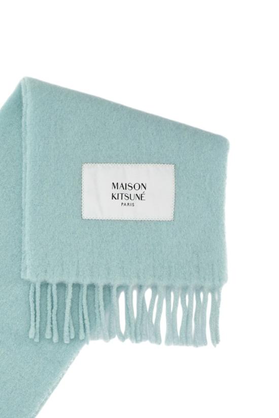 26FW 메종키츠네 베이비 알파카 스카프 LM06206WA00220555 Green - MAISON KITSUNE