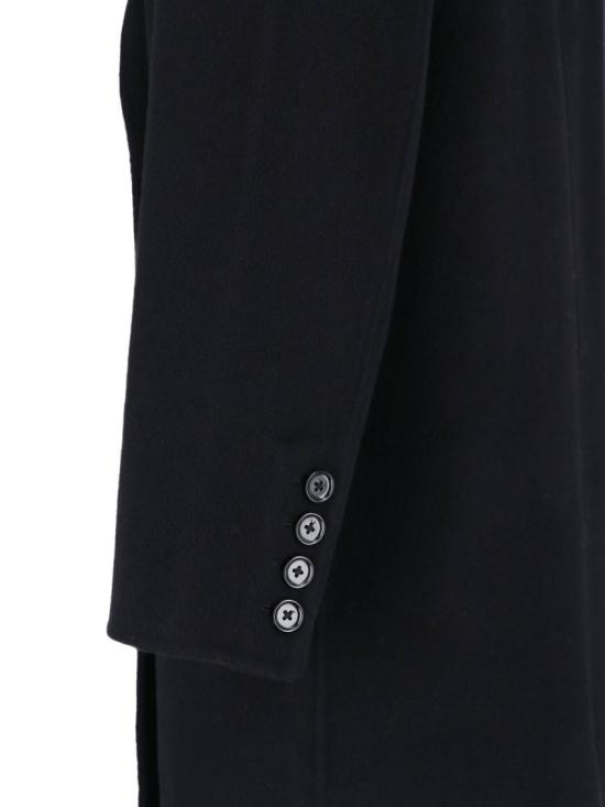 26FW 알마다 라벨 코트 4514BL Black - ALMADA LABEL