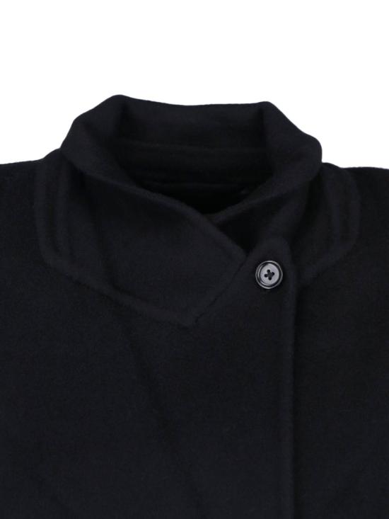 26FW 알마다 라벨 코트 4514BL Black - ALMADA LABEL