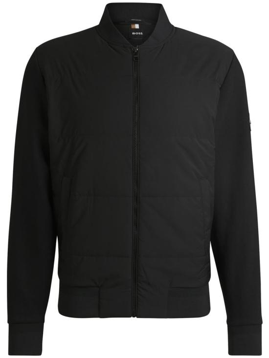 26FW 휴고보스 패딩 프론트 집업 봄버 자켓 50532767 001 BLACK DOM