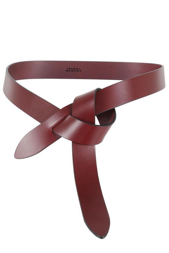 26FW 이자벨마랑 레체 타이 업 레더 벨트 CE011CFA A3B65A 099 Burgundy