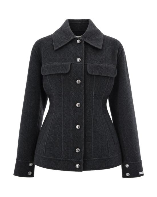 26FW 스포트막스 자켓 8097253 Black