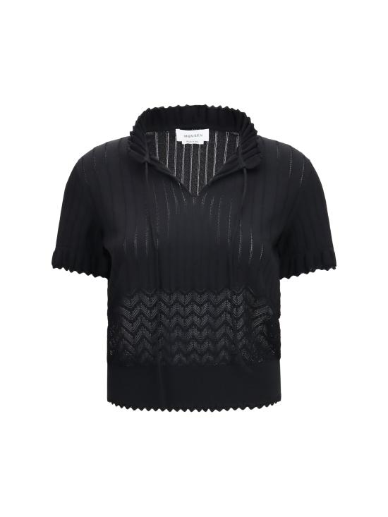26FW 알렉산더 맥퀸 반팔 티셔츠 876348Q1BH3 1000 BLACK