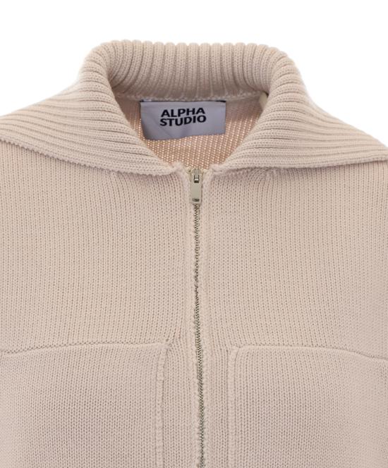 26FW 알파스튜디오 스웨터 8104E 2019 BEIGE - ALPHA STUDIO