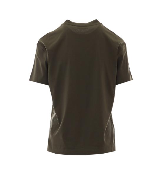 26FW 브루넬로 쿠치넬리 샤이니 탭 코튼 저지 티셔츠 M0T81EC710 C983 GREEN - BRUNELLO CUCINELLI