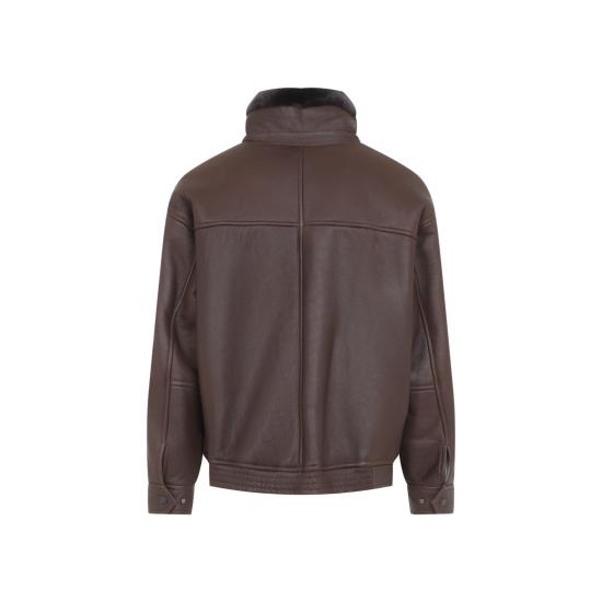 26FW 이브살로몬 봄버 자켓 27WHV61070MESO B3325 CHOCO IVORY - YVES SALOMON