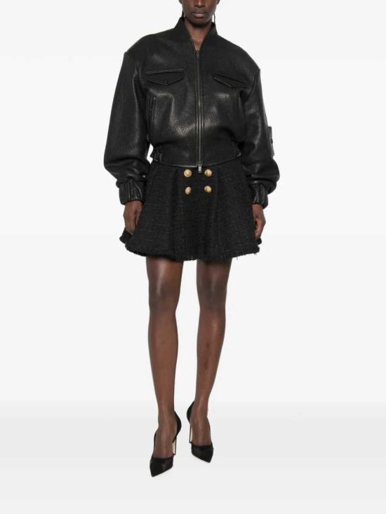 26FW 발망 스커트 HF1LA680XM07 0PA NOIR - BALMAIN