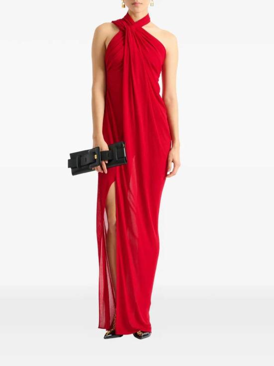 26FW 발망 원피스 HF1RPB50JM05 3GO ROUGE - BALMAIN