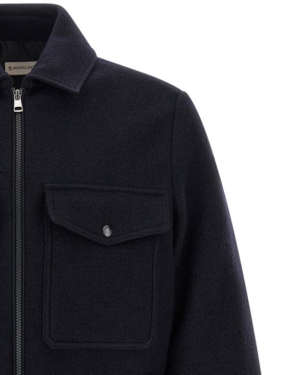 26FW 몽클레어 긴팔 셔츠 L20912F0005689BMK786 Blue - MONCLER
