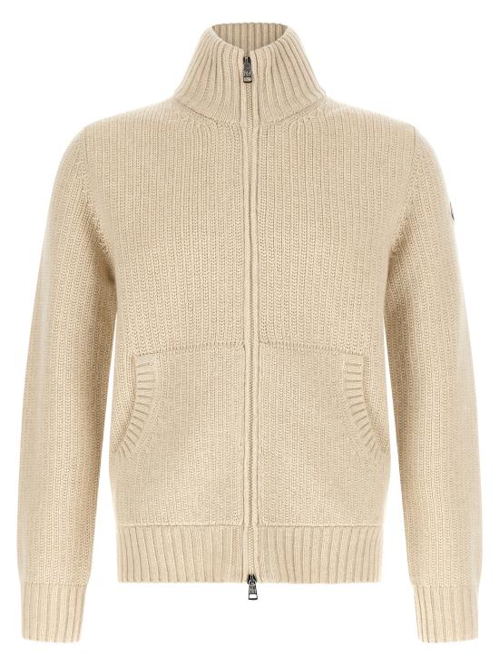26FW 몽클레어 집업 니트 L20919B00058M4281215 Beige