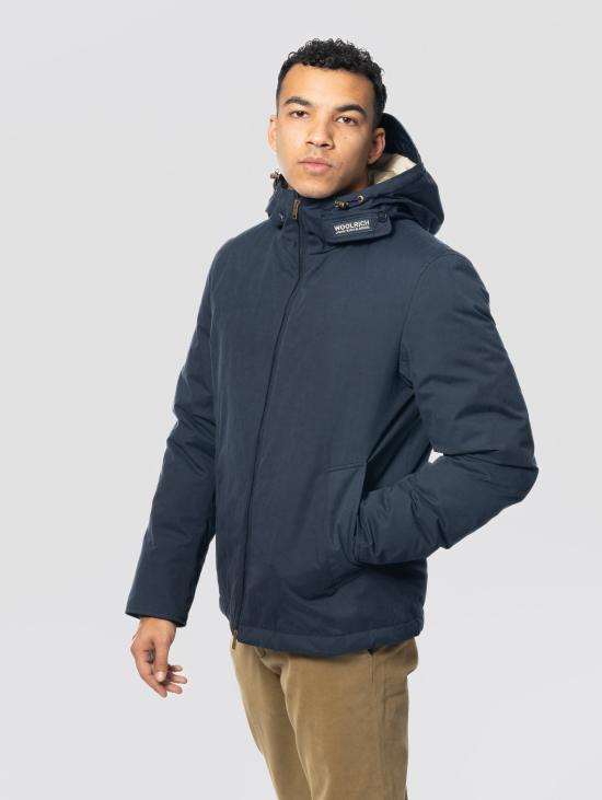 26FW 울리치 자켓 지아콘 마이크로피브라 마운틴 크로스 블루 - WOOLRICH