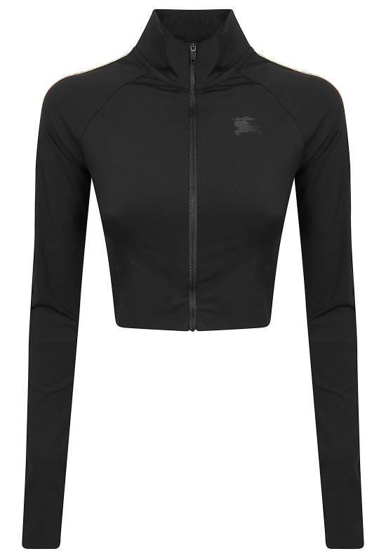 26FW 버버리 체크 커시브 로고 코튼 티셔츠 8119086 BLACK