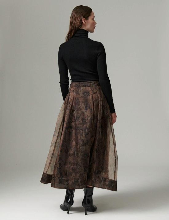  Day Birger et Mikkelsen 미디 스커트 DAY26041020 BROWN SNAKEY - OTHER BRANDS