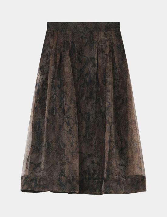  Day Birger et Mikkelsen 미디 스커트 DAY26041020 BROWN SNAKEY - OTHER BRANDS
