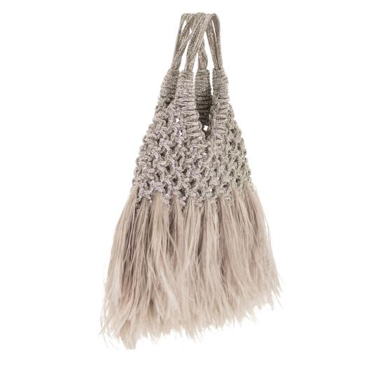 26SS 히보우라마 토트백 VANNIFIQUE PLUMES LIGHT GREY - HIBOURAMA