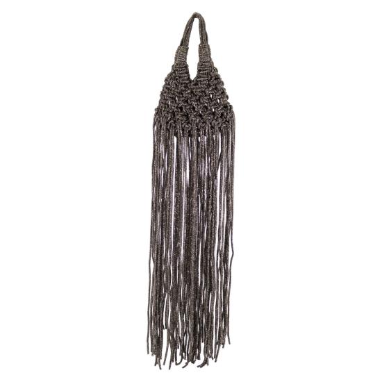 26SS 히보우라마 토트백 VANNIFIQUE MINI FRINGE ANTHRACITE