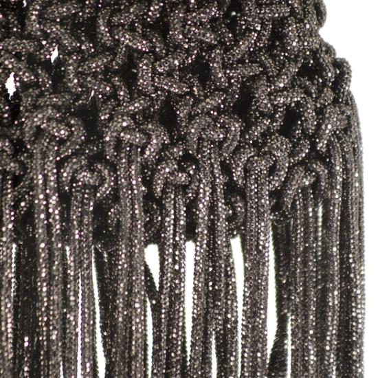 26SS 히보우라마 토트백 VANNIFIQUE MINI FRINGE ANTHRACITE - HIBOURAMA