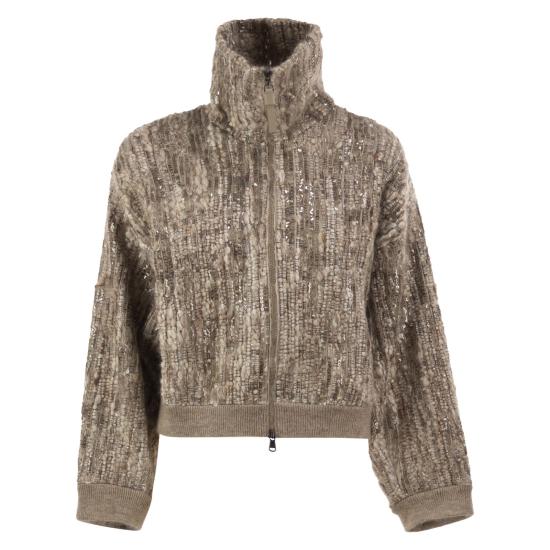 26FW 브루넬로 쿠치넬리 스웨터 MNLR08306 BEIGE