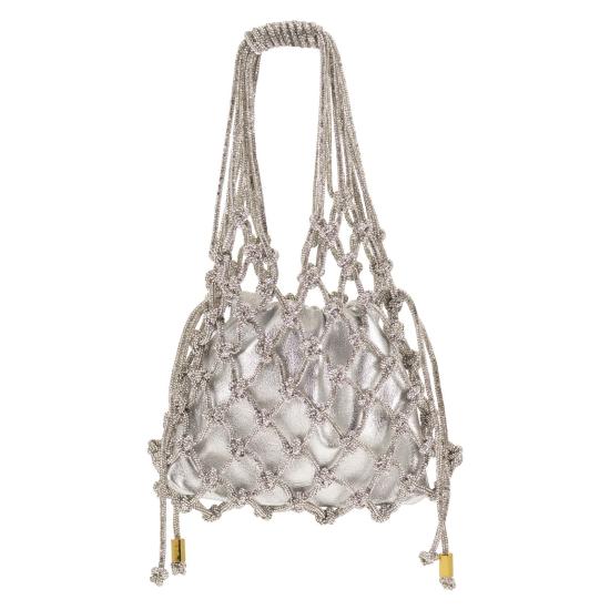26SS 히보우라마 토트백 CARRIE CRYSTAL CRYSTAL SILVER