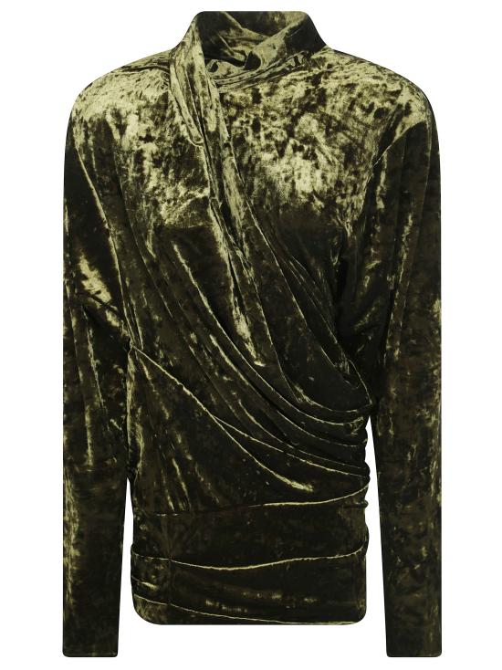 26FW 엔타이어 스튜디오 미디 원피스 ESFW26DR02606 8371 TAPESTRY GREEN