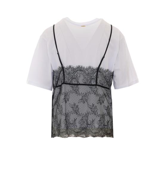 26FW 트윈셋 반팔 티셔츠 262TT2553 11341 WHITE - TWINSET