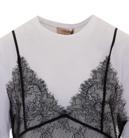 26FW 트윈셋 반팔 티셔츠 262TT2553 11341 WHITE - TWINSET