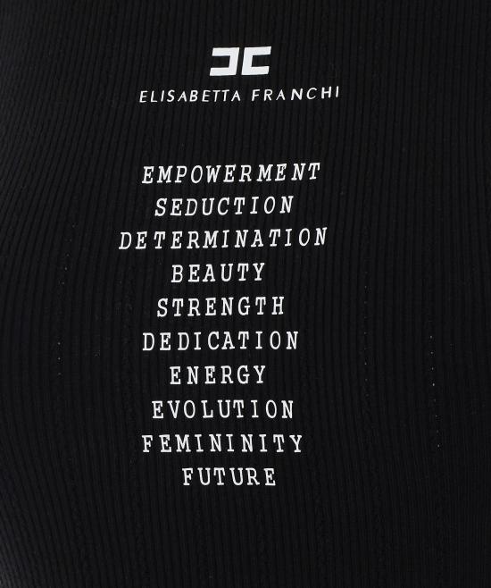 26FW 엘리자베타프랜치 민소매 티셔츠 TK10B66E2 F71 BLACK - ELISABETTA FRANCHI