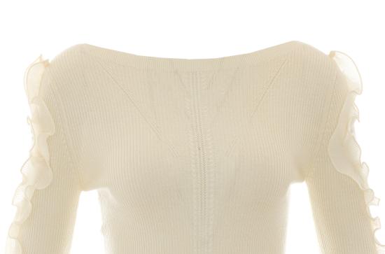 26FW 리우조 스웨터 CF6042MA82O 10701 WHITE - LIU JO
