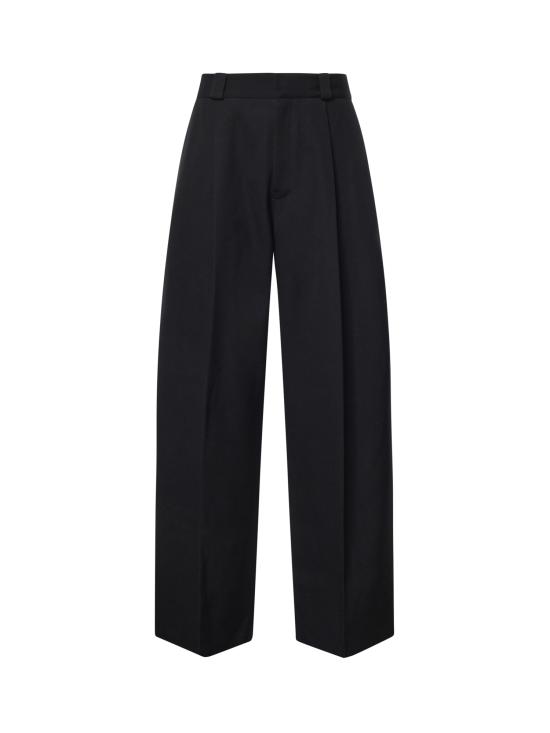 26FW 발렌시아가 릴렉스드 커브 팬츠 A009JY TSU221000 BLACK