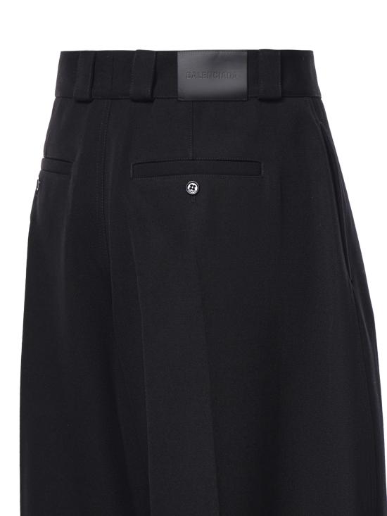 26FW 발렌시아가 릴렉스드 커브 팬츠 A009JY TSU221000 BLACK - BALENCIAGA