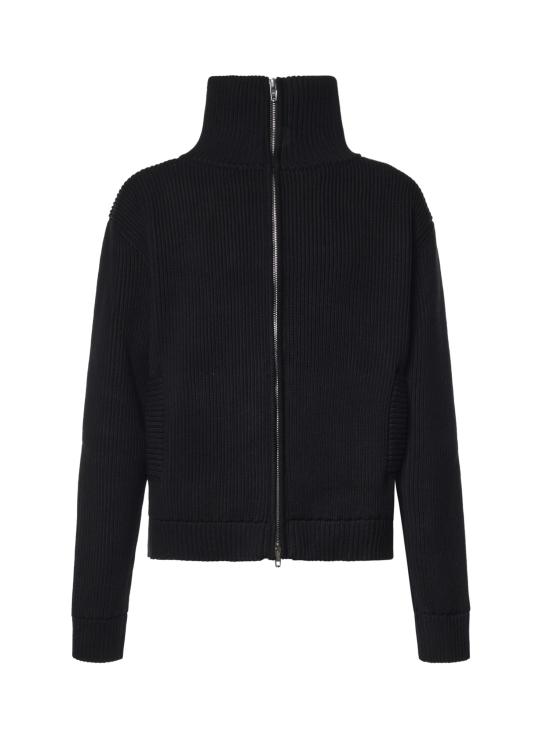 26FW 발렌시아가 집업 니트 A0092R T34671000 BLACK