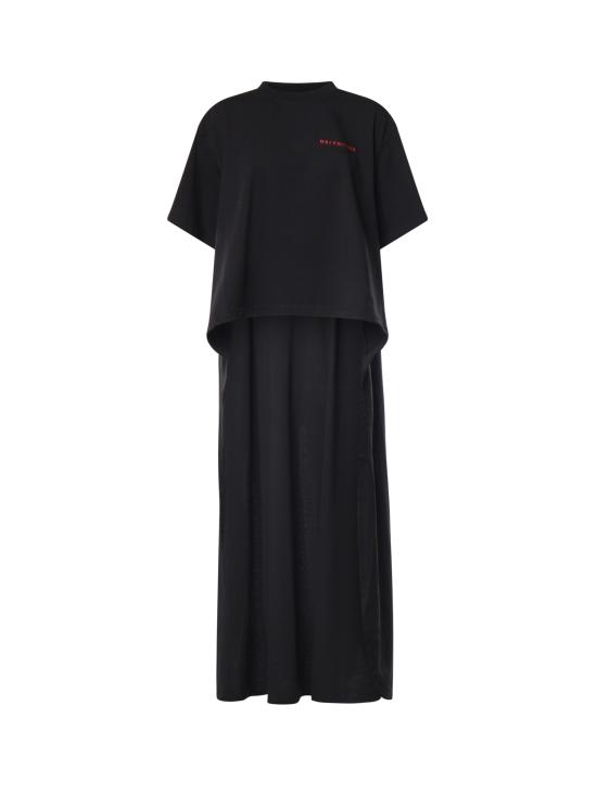 26FW 발렌시아가 반팔 티셔츠 871740 TVVE61000 BLACK