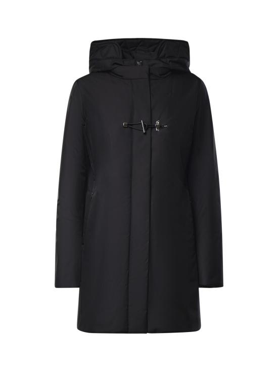 26FW 페이 코트 NAW59533830ZXE B999 BLACK