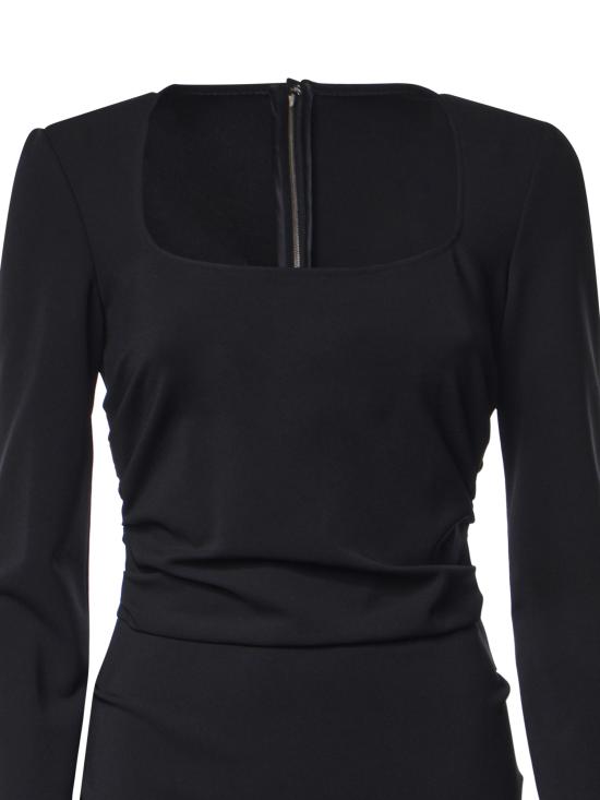 26FW 돌체앤가바나 미디 원피스 F631XT FUGKFN0000 BLACK - DOLCE & GABBANA