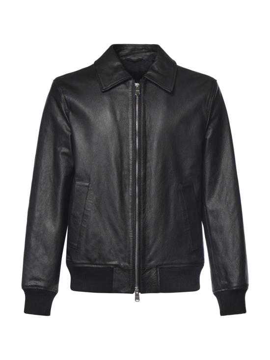 26FW 돈답 가죽 자켓 JU030 PL0713UXXX999 BLACK