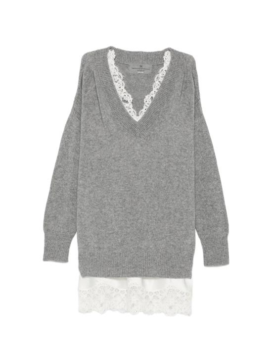 26FW 에르마노 설비노 미디 원피스 D495Q302APCSPYI N1704 GREY