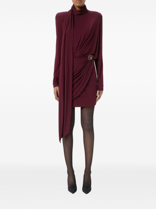 26FW 블루마린 미디 원피스 RF6079 J161891317 BURGUNDY - BLUMARINE