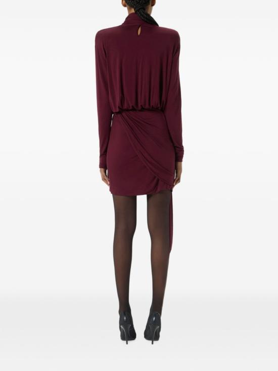 26FW 블루마린 미디 원피스 RF6079 J161891317 BURGUNDY - BLUMARINE