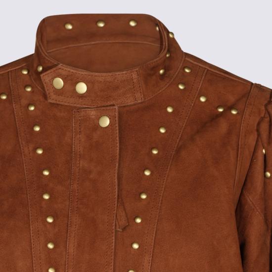 26FW 팜 리오 가죽 자켓 361344 L0007 BROWN - FARM RIO