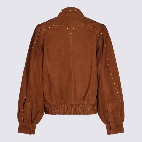 26FW 팜 리오 가죽 자켓 361344 L0007 BROWN - FARM RIO
