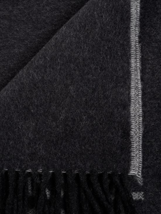 26FW 아크네 스튜디오 시그니처 로고 울 머플러 CA0398 J83 BLACK WHITE DOM - ACNE STUDIOS