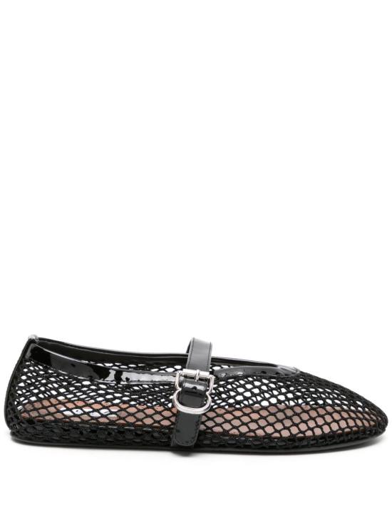 26FW 알라이아 피쉬넷 발레 플랫 AA3A029TK007 999 BLACK