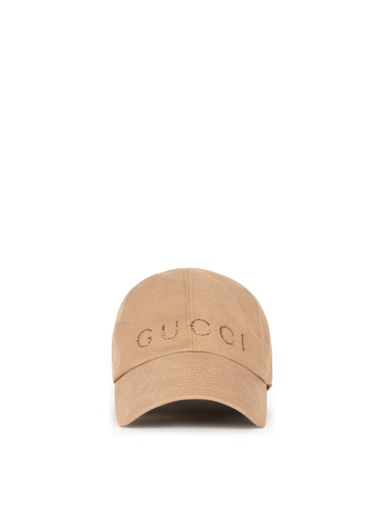 26FW 구찌 크리스탈 로고 볼캡 A005HY 3HBNR9800 CAMEL - GUCCI