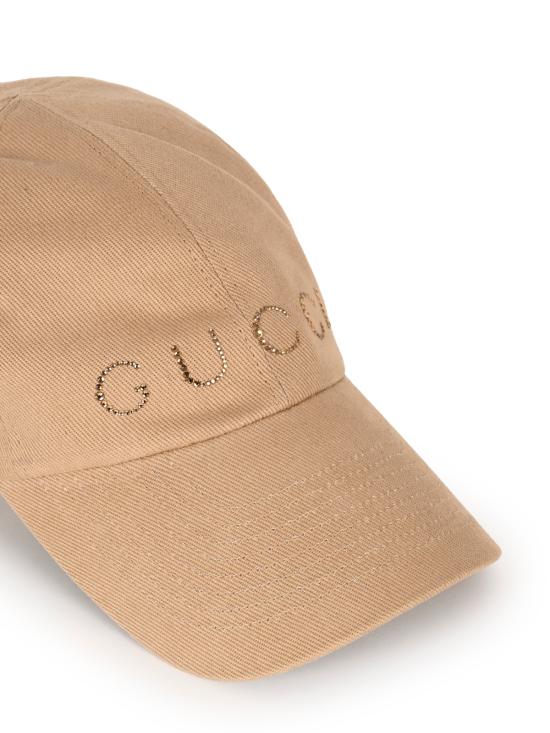 26FW 구찌 크리스탈 로고 볼캡 A005HY 3HBNR9800 CAMEL - GUCCI