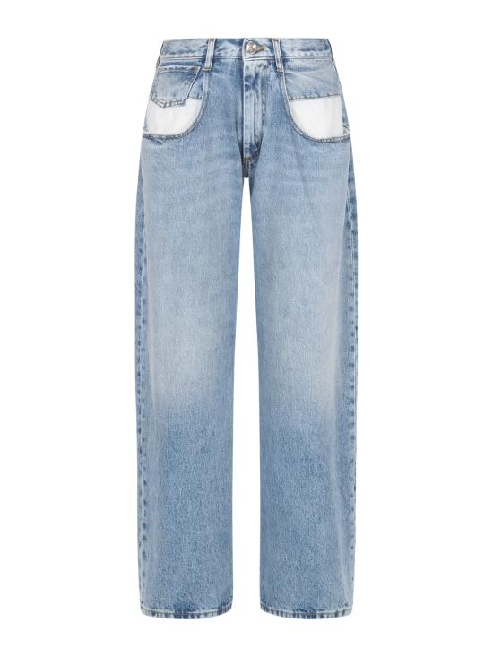 26FW 마르지엘라 컨트래스티드 포켓 스트레이트 진 S51LA0052 S30513470 MEDIUM WASH - MAISON MARGIELA