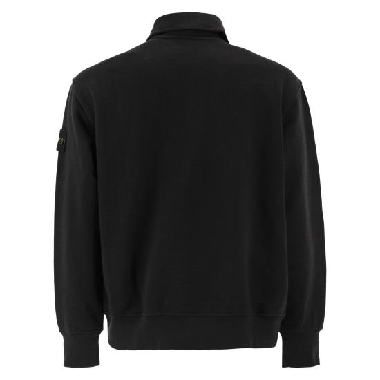 26FW 스톤 아일랜드 튜블라 코튼 플리스 폴로 스웨트셔츠 L2S156100054 BLACK - STONE ISLAND