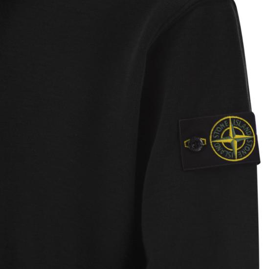 26FW 스톤 아일랜드 튜블라 코튼 플리스 폴로 스웨트셔츠 L2S156100054 BLACK - STONE ISLAND